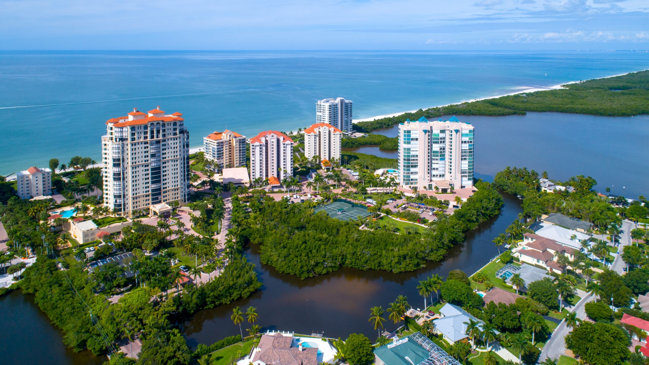 Aerial view of Naples, Florida