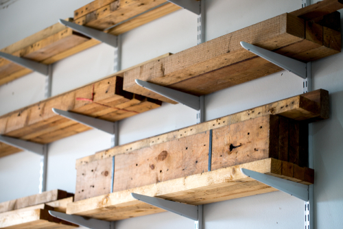 wall mounted garage shelves