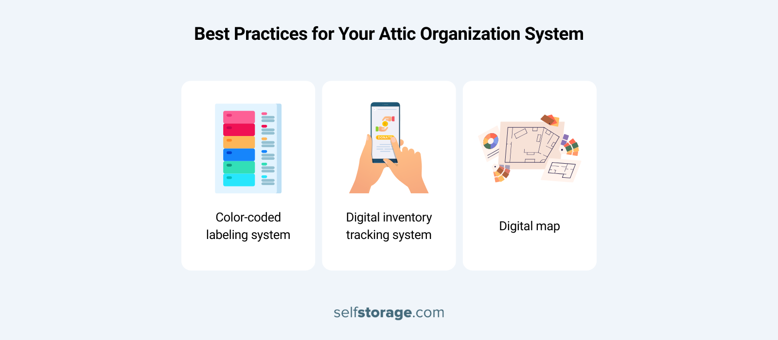 best practices for attic organization