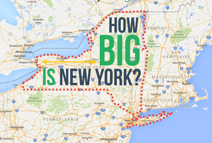 How Big is New York State?