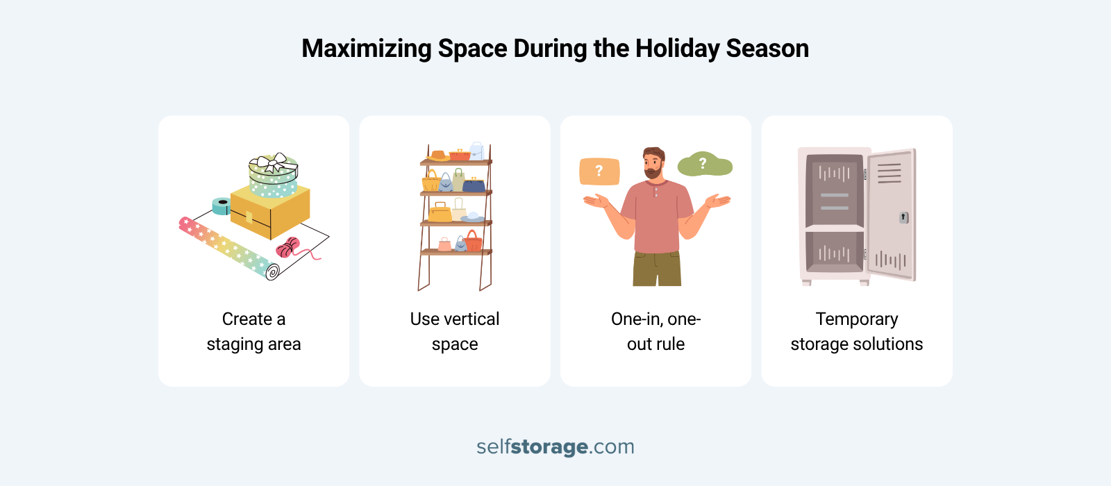 How to maximize space for holiday decluttering