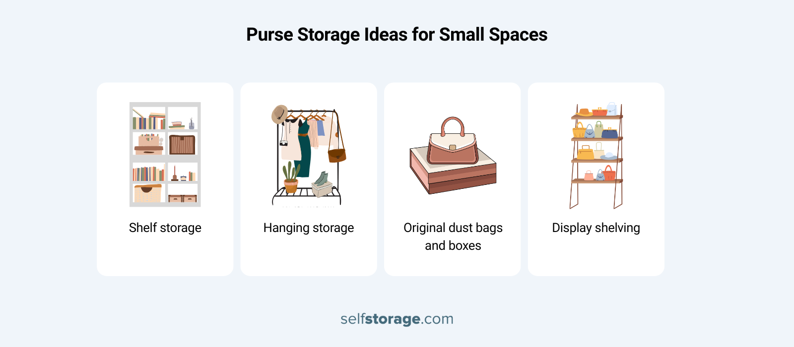 Purse Storage Ideas for Small Spaces