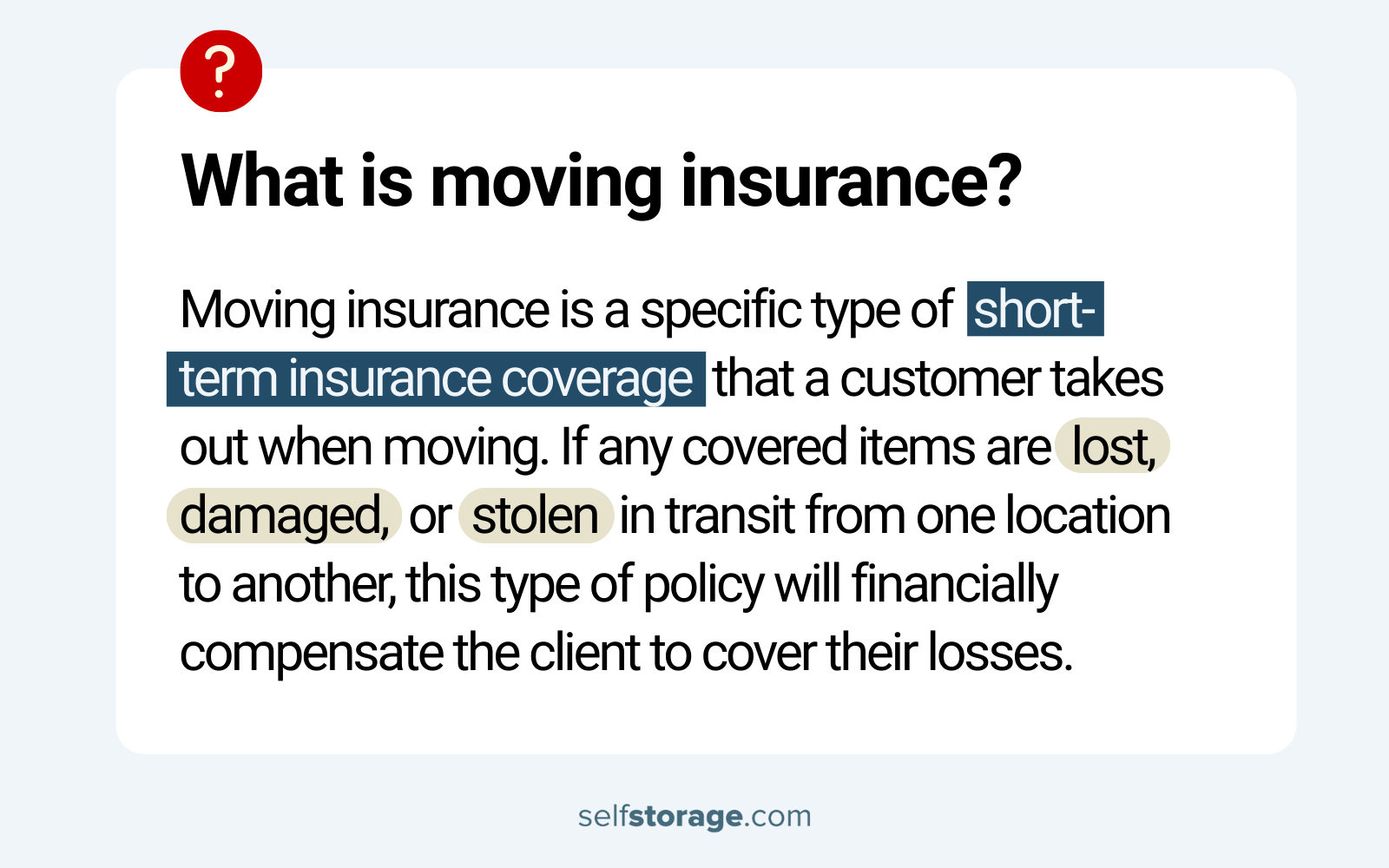 Definition of moving insurance